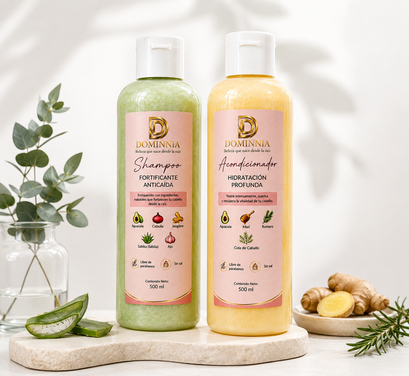 Kit Dúo Soberana (Shampoo + Acondicionador 500 ml).